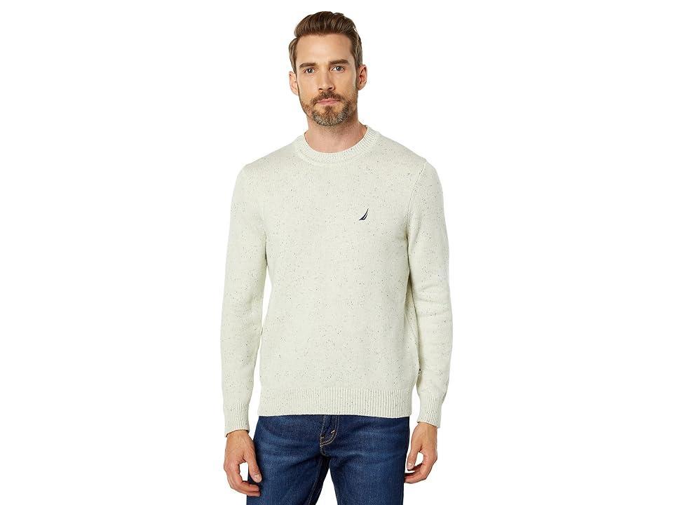 Nautica Sustainably Crafted Donegal Crew Neck Sweater (Sail Cream) Men's Clothing Product Image