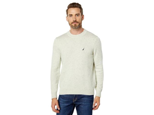 Nautica Sustainably Crafted Donegal Crew Neck Sweater (Sail Cream) Men's Clothing Product Image