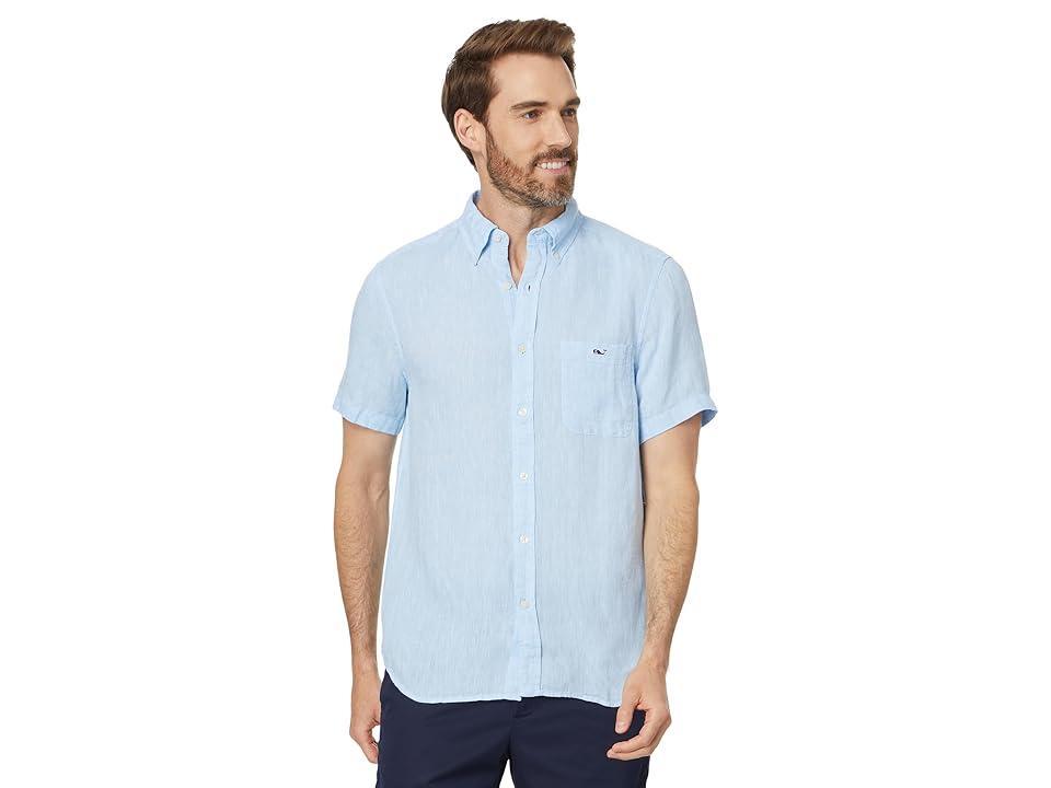 Vineyard Vines Button Down Short Sleeve Linen (Jake ) Men's Clothing product image