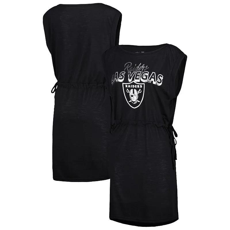 Womens G-III 4Her by Carl Banks Black Las Vegas Raiders G.O.A.T. Swimsuit Cover-Up Product Image