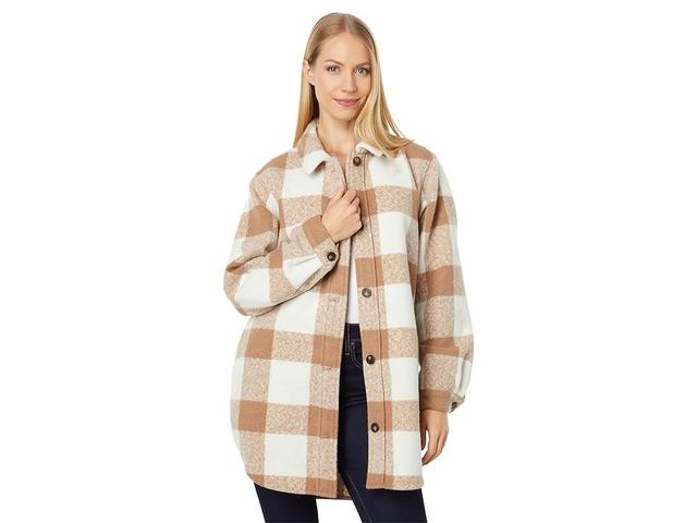 Hatley Hayden Overshirt (Camel) Women's Clothing Product Image