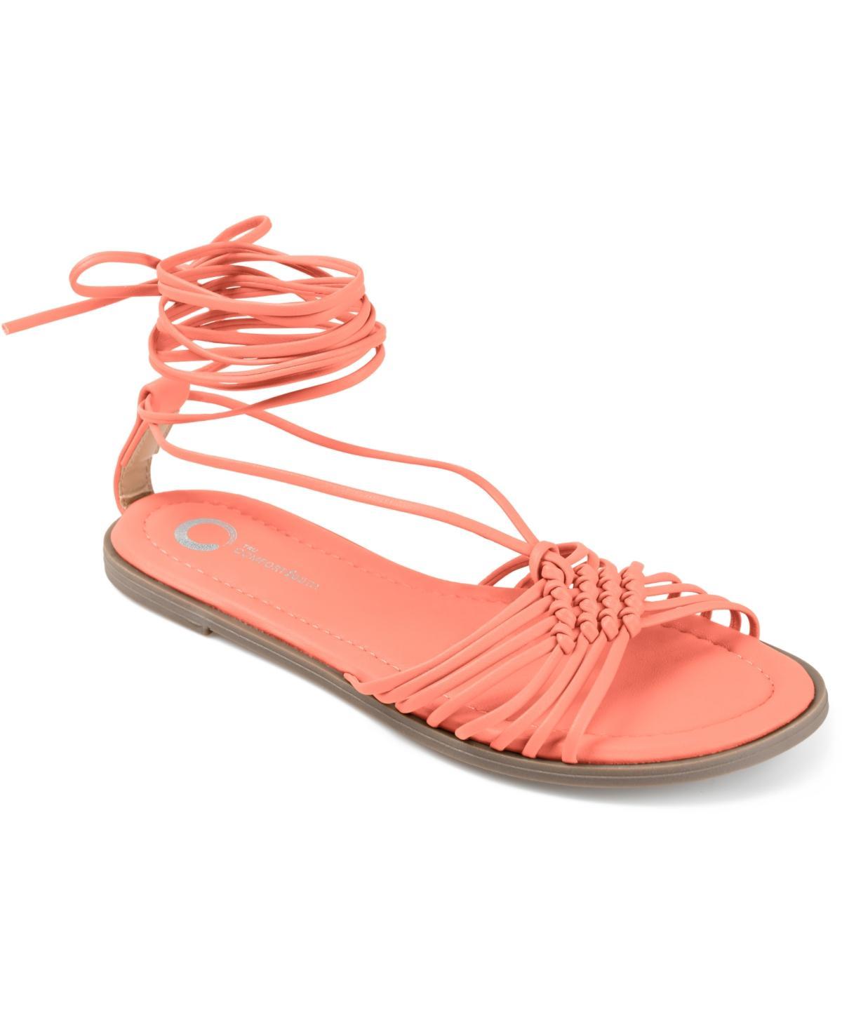 Journee Collection Womens Jess Tie-Up Sandals Womens Shoes Product Image