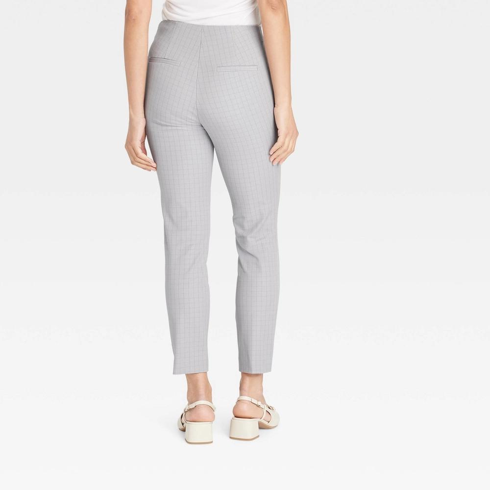 Womens High-Rise Skinny Ankle Pants - A New Day Gray 14 Product Image