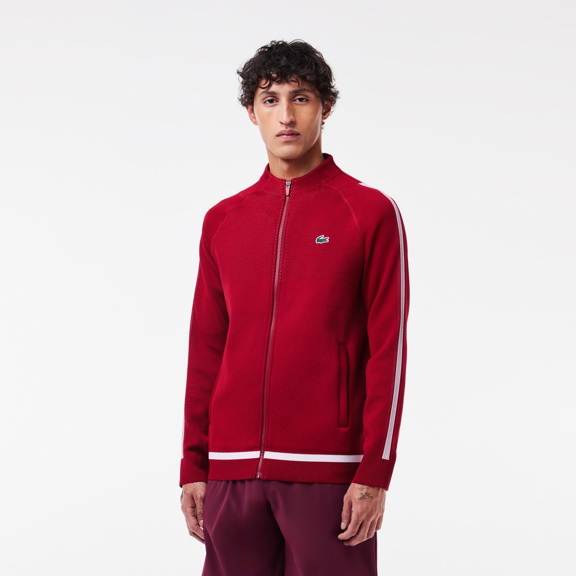 Men's Lacoste Tennis x Novak Djokovic Zip-Up Jacket Product Image