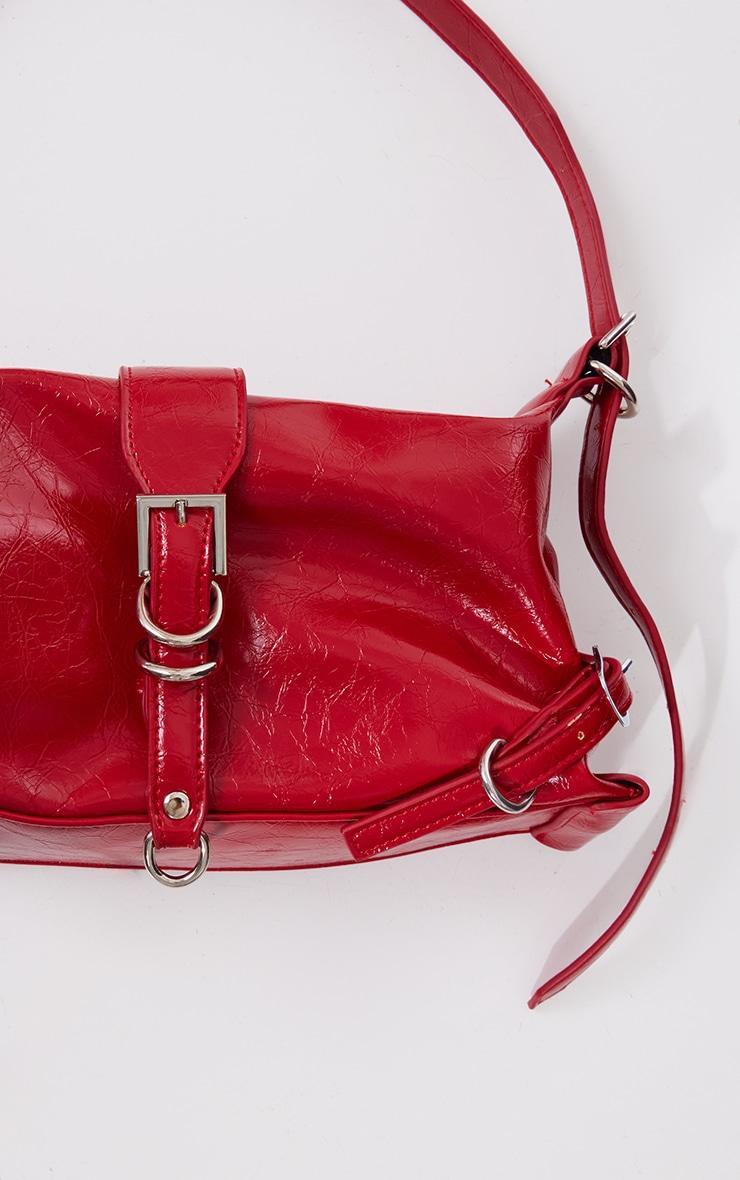 Red Buckle Shoulder Bag Product Image