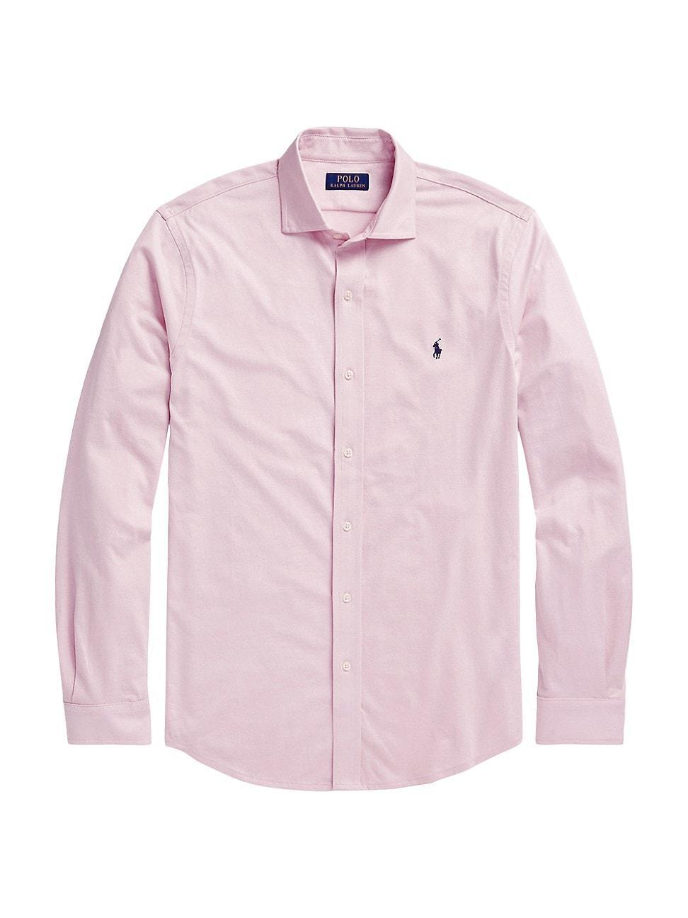 Mens Cotton Button-Front Shirt Product Image