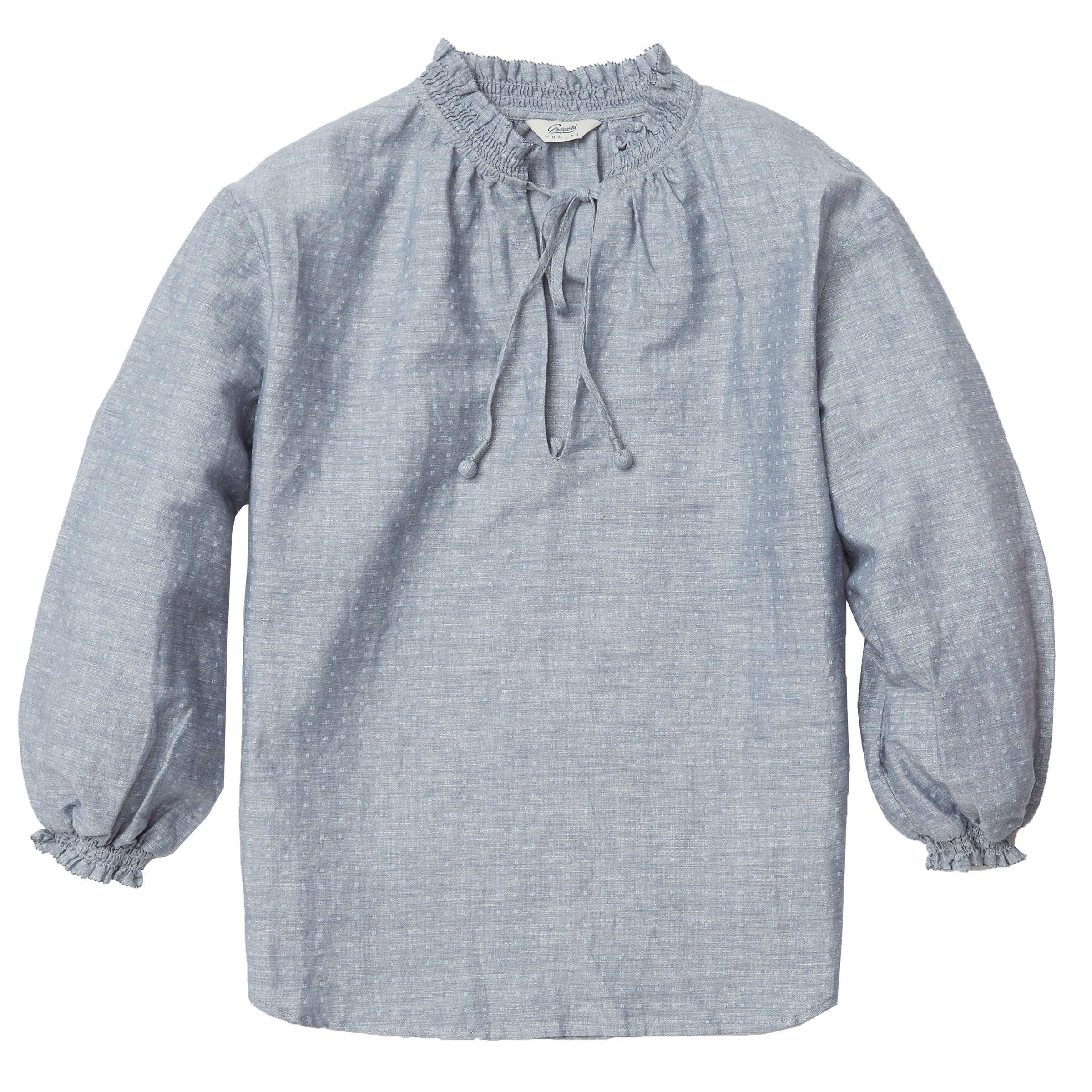 Women's Boho Blouse - Blue Chambray (Final Sale) Female Product Image