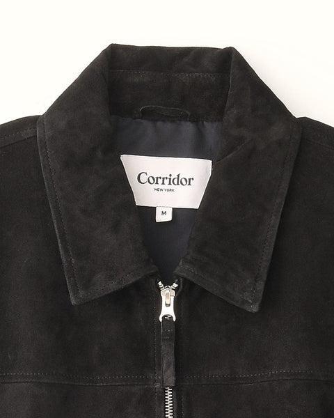 Suede Zip Jacket - Black Product Image