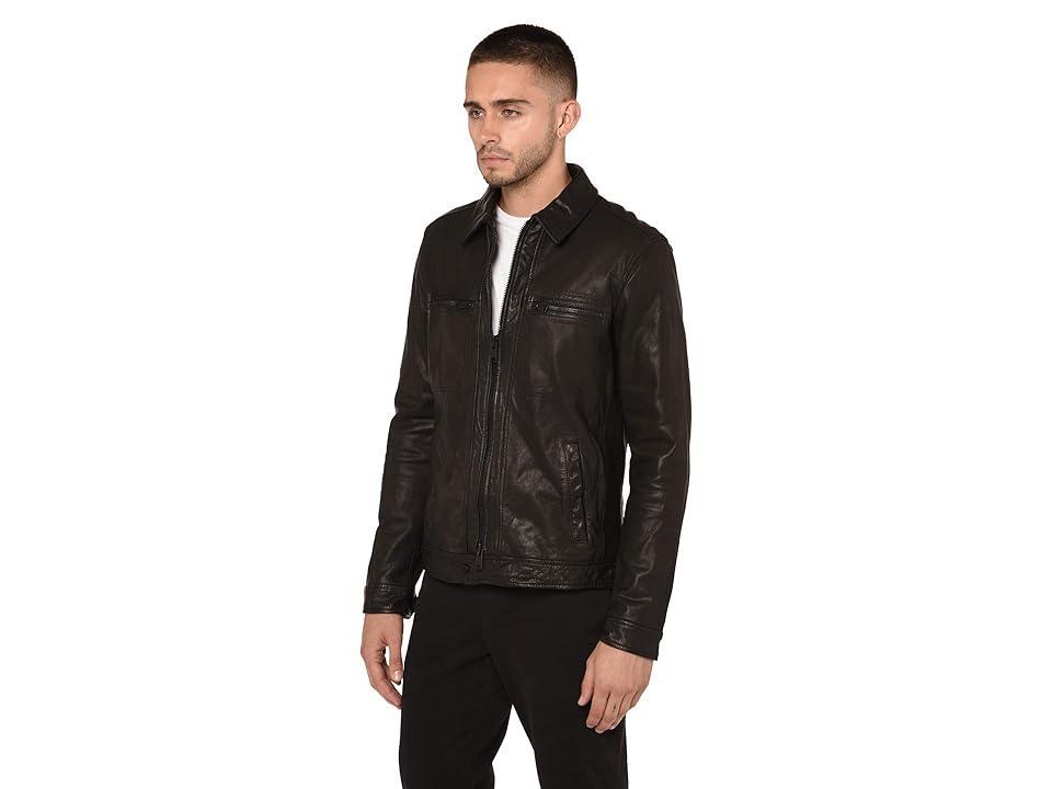 AllSaints Milo Biker Jacket Men's Clothing Product Image