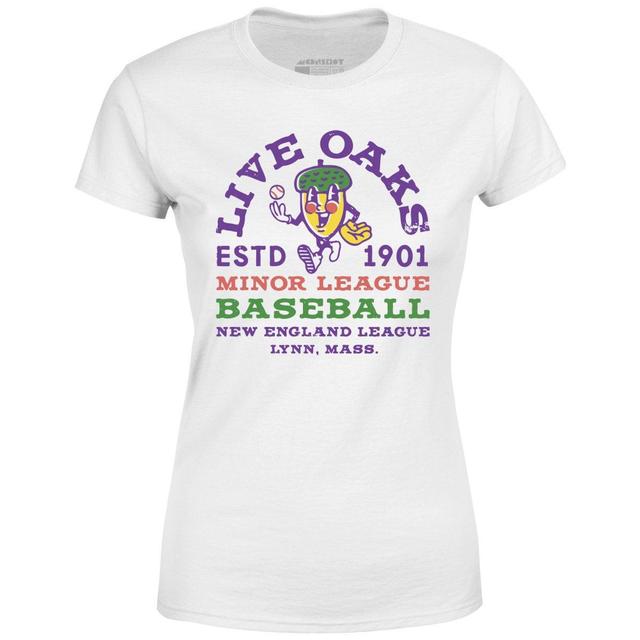 Lynn Live Oaks - Massachusetts - Vintage Defunct Baseball Teams - Women's T-Shirt Female Product Image