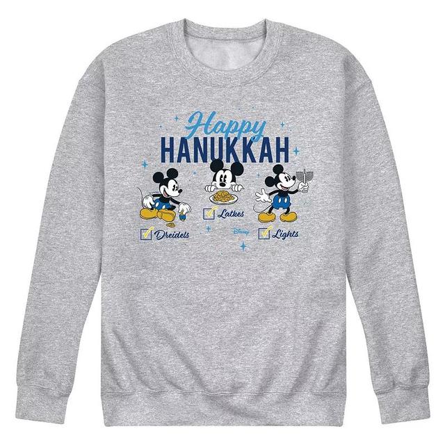 Disneys Mickey Mouse Mens Happy Hanukkah Fleece Sweatshirt Product Image