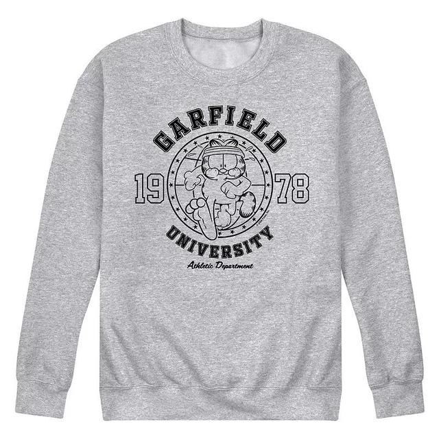 Mens Garfield Athletic Dept. Running Fleece Sweatshirt Pink Product Image