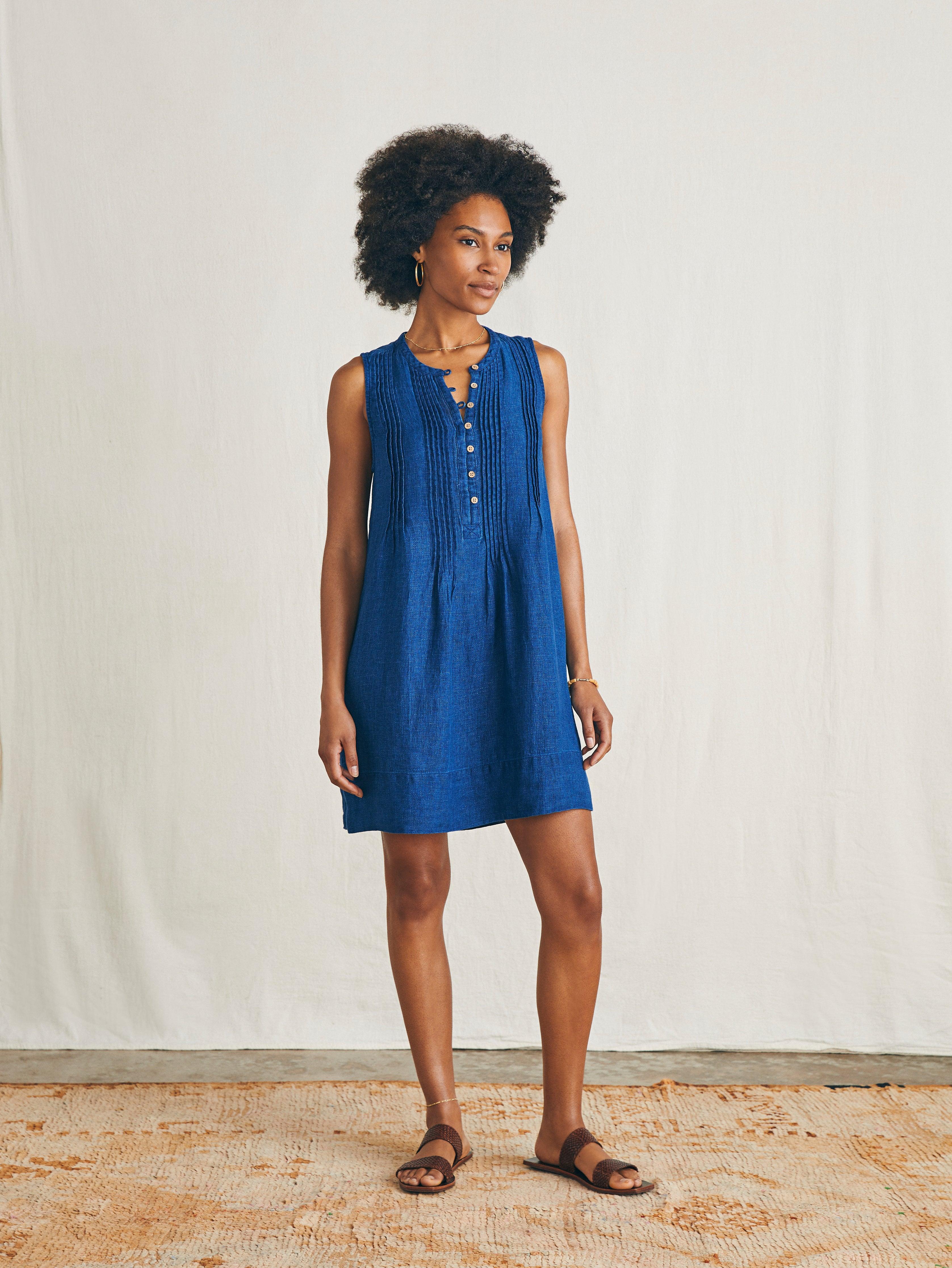 Isha Basketweave Dress - Indigo Female Product Image