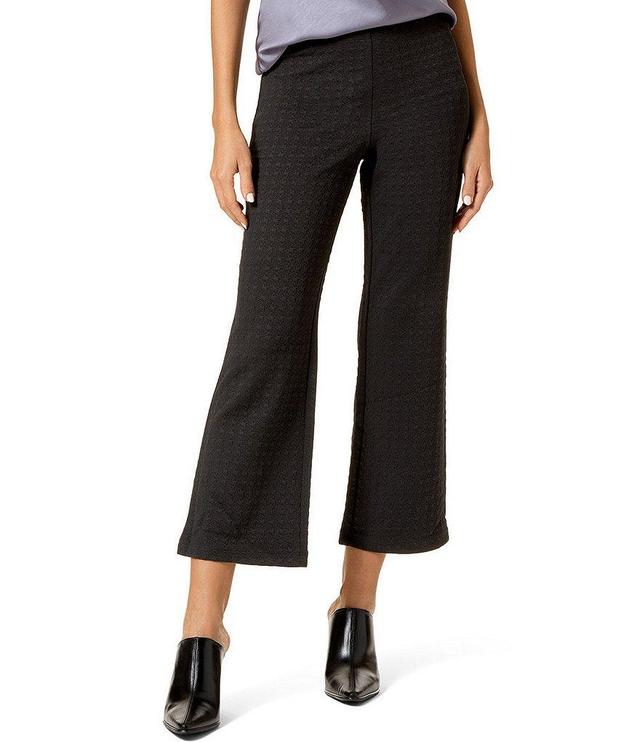 HUE Textured Ponte Cropped Flare Leggings Product Image