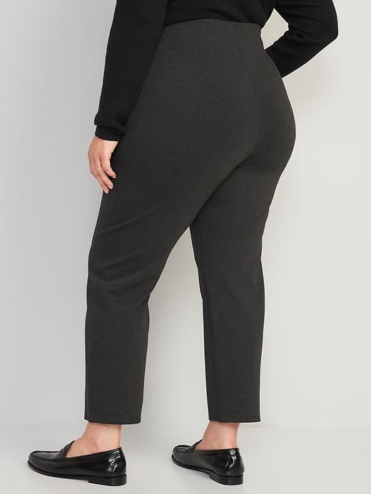 Extra High-Waisted Stevie Straight Ankle Pants Product Image