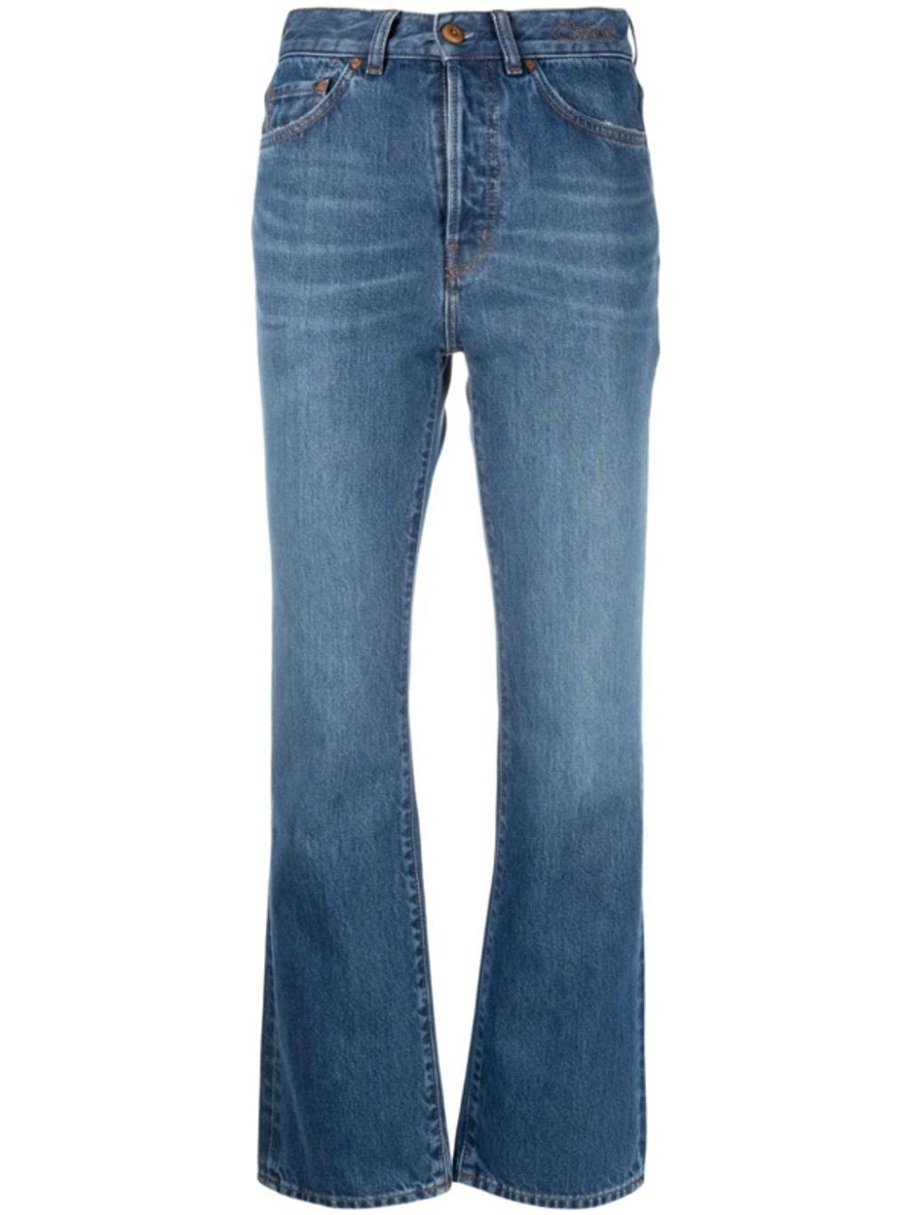 High-rise Flared Jeans In Medium Wash Product Image