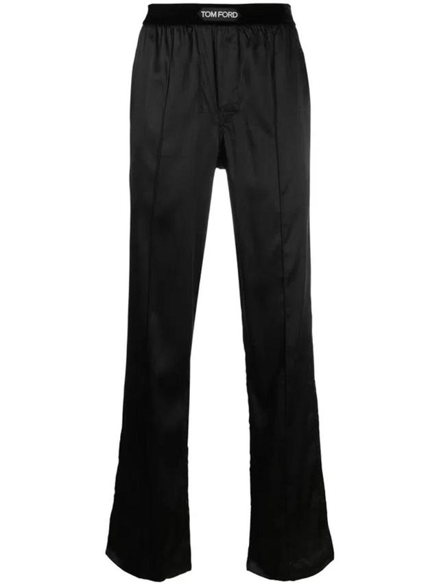 Logo Patch Pull-on Trousers In Black Product Image