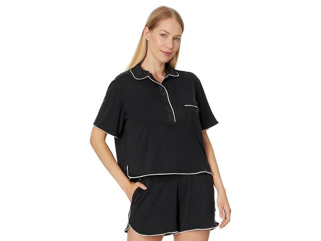 Tommy John Short Sleeve Top and Short Pajama Set Women's Pajama Sets Product Image