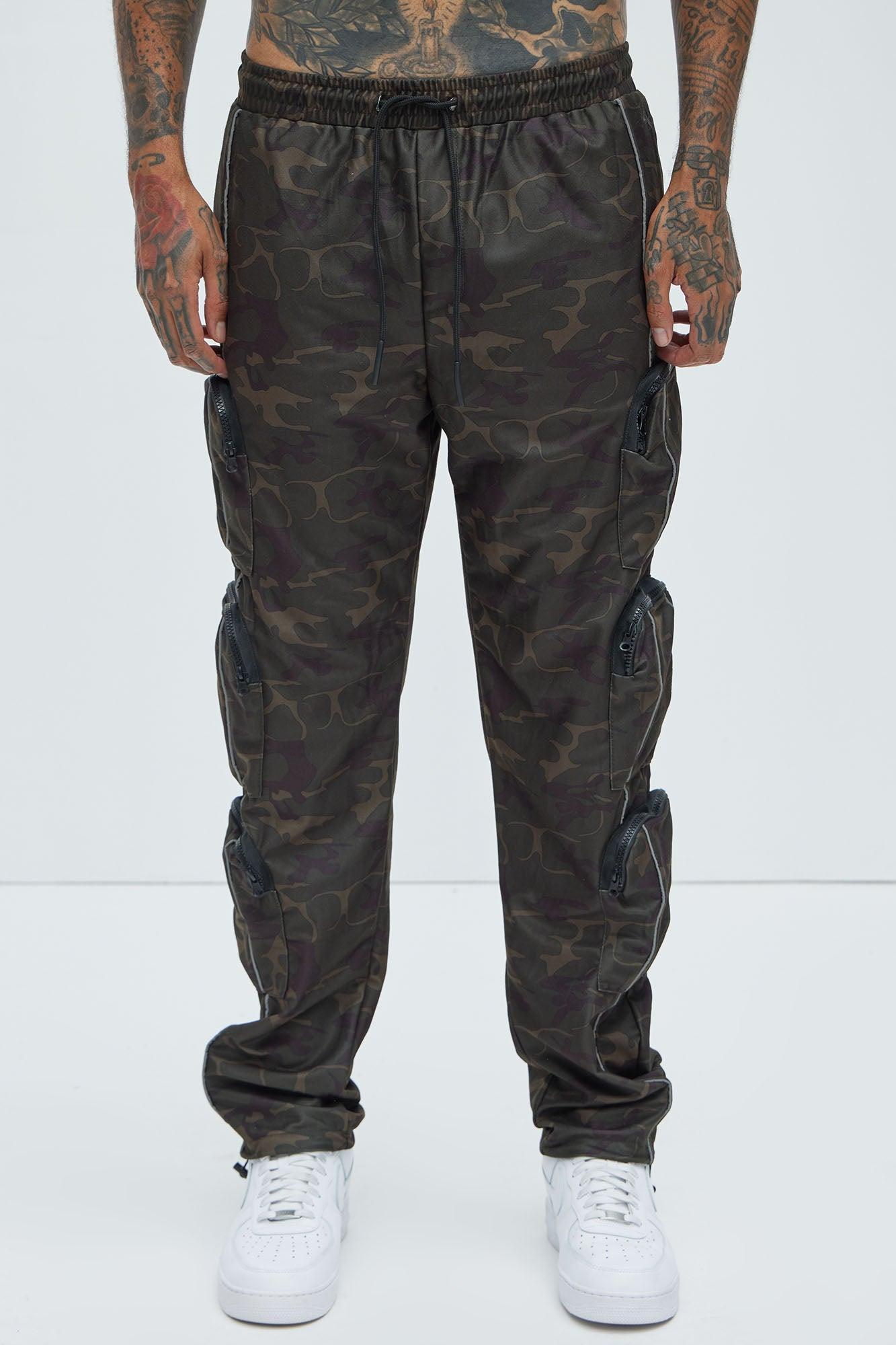 I Got You Cargo Pockets Track Pants - Camouflage Product Image