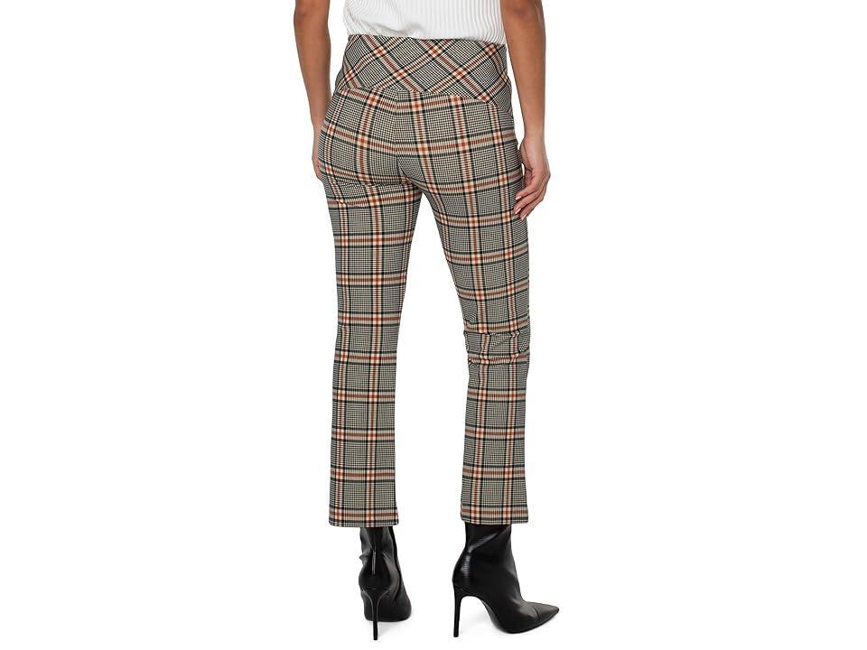 Liverpool Los Angeles Stella Kick Flare Cinnamon Tartan Plaid) Women's Casual Pants Product Image