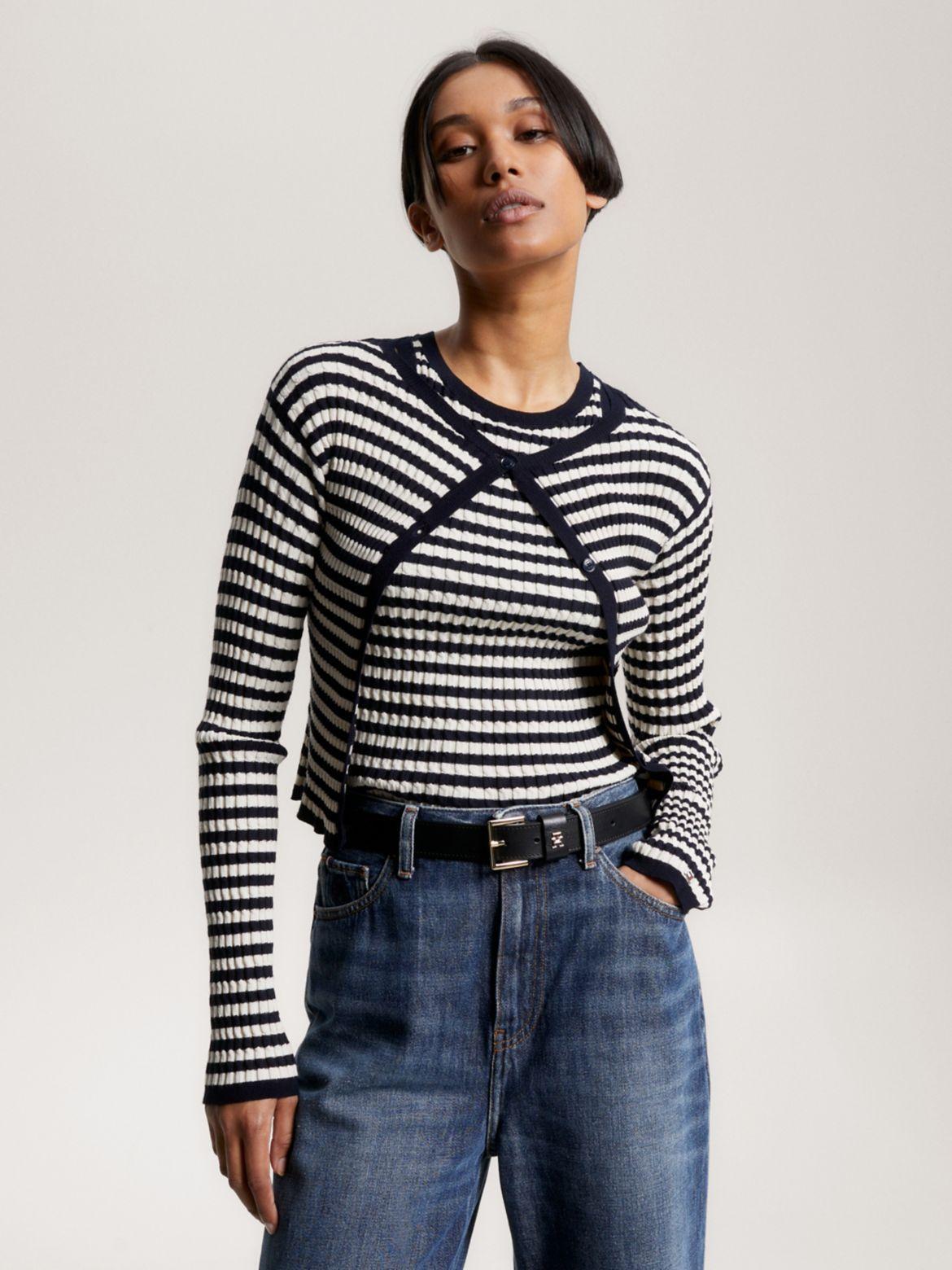 Tommy Hilfiger Women's Cable Knit Cropped Sweater product image