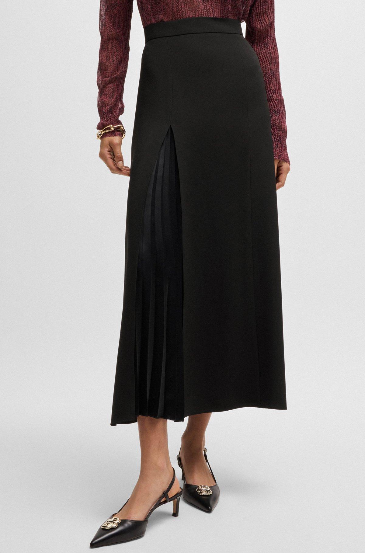 Maxi skirt with plissé detail Product Image