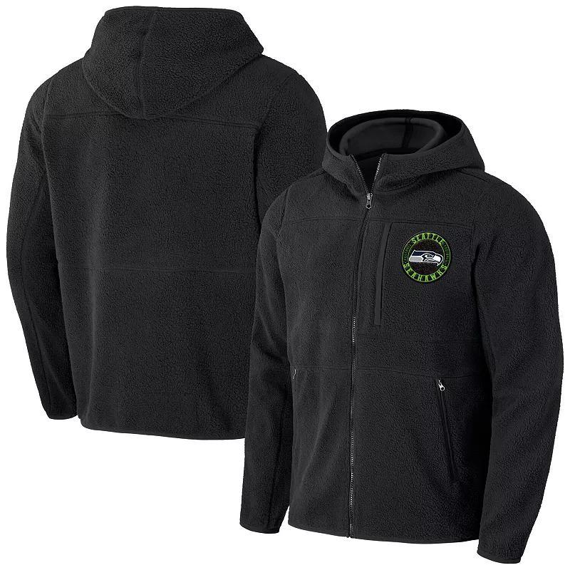 Mens NFL x Darius Rucker Collection by Fanatics Black Washington Commanders Sherpa Full-Zip Hoodie Product Image