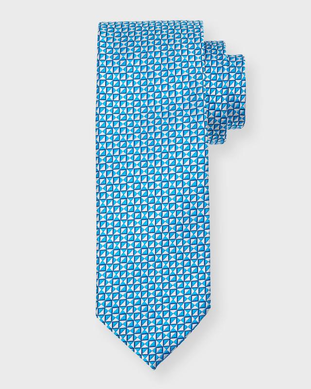 Men's Silk Micro-Geometric Tie Product Image