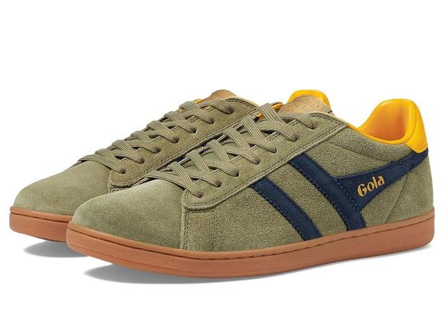 Gola Equipe II Suede (Khaki/Navy/Sun) Men's Shoes Product Image