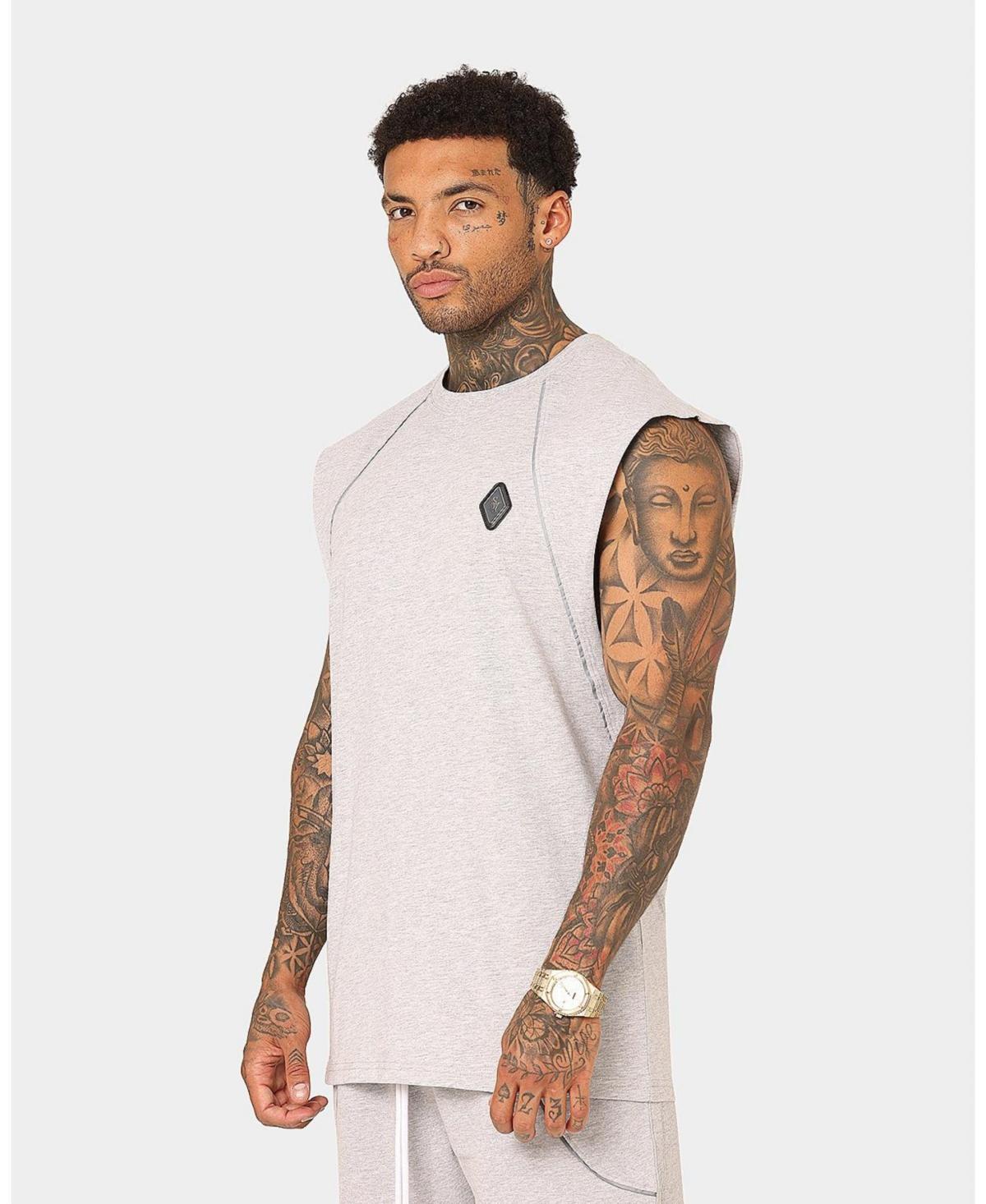 Mens Polaris Raglan Muscle Tee - Grey Product Image