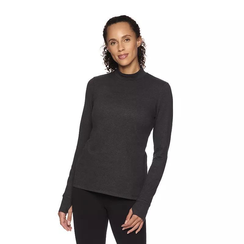 Womens Gaiam Retreat Marled Mockneck Top product image