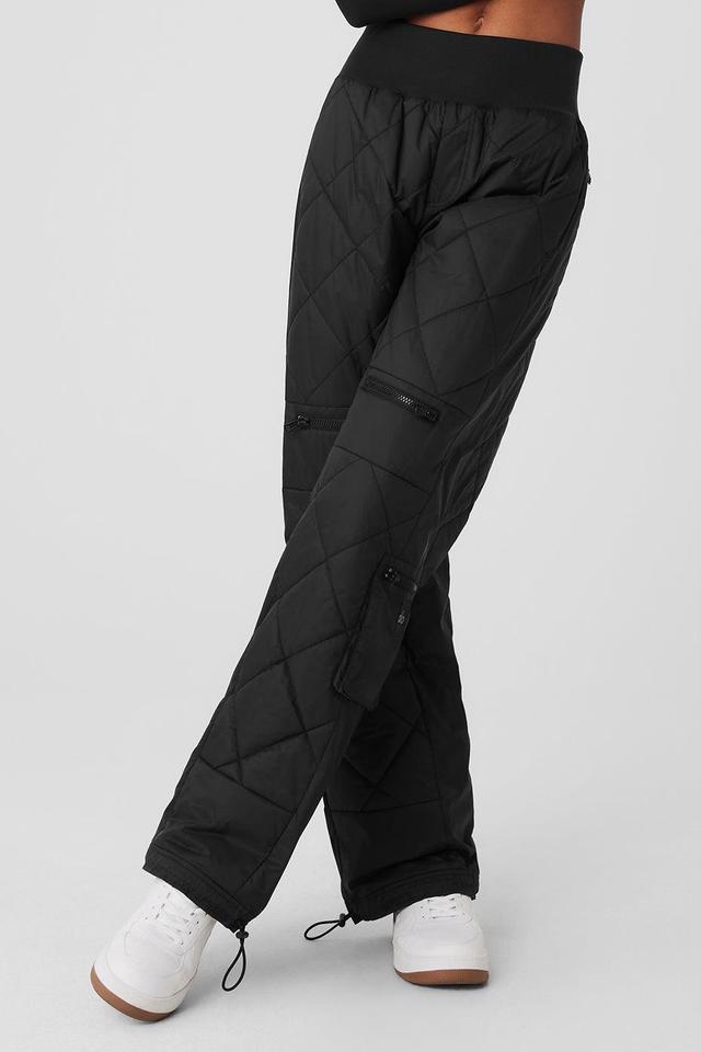 High-Waist Snowrider Puffer Pant - Black Female Product Image