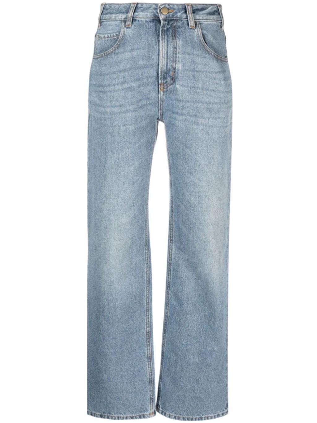 CHLOÉ + Net Sustain High-rise Boyfriend Recycled Jeans In Blue Product Image