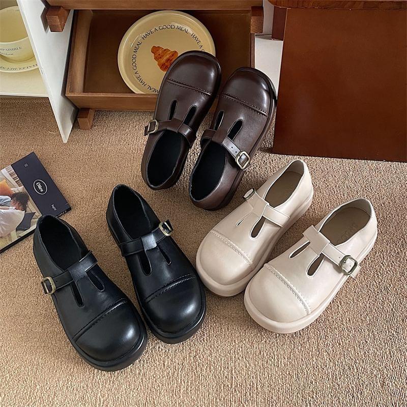 Platform T-Strap Shoes product image