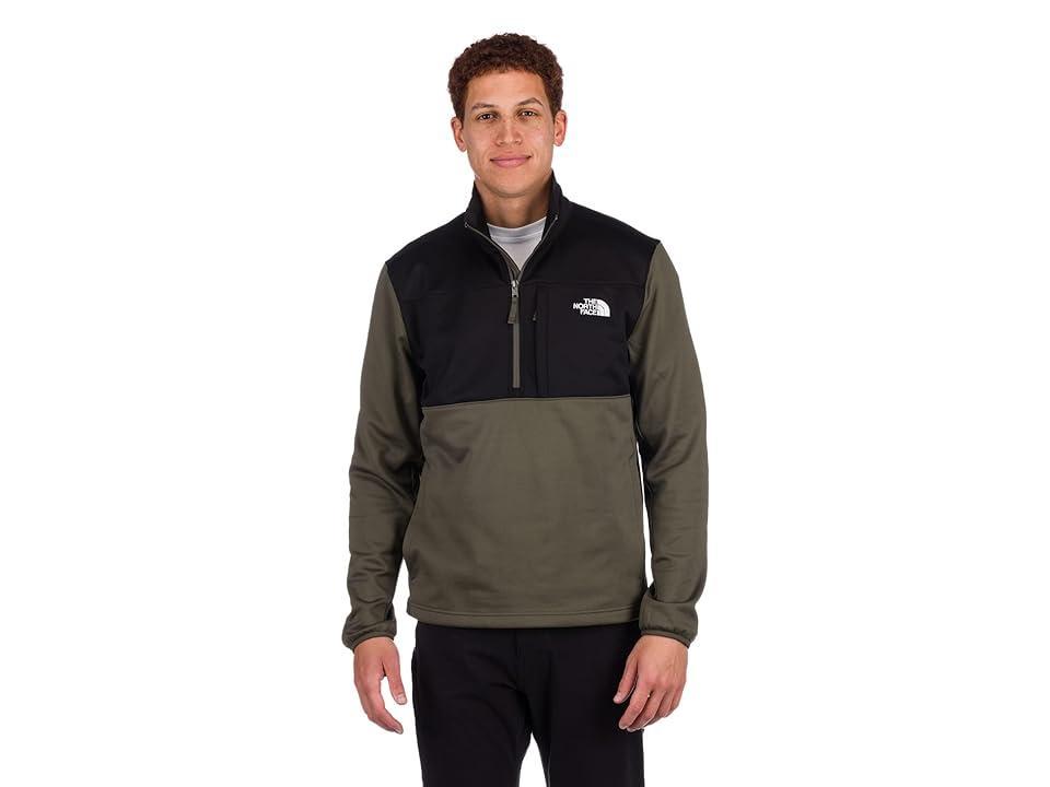 The North Face Astro Ridge 1/4 Zip (New Taupe Green) Men's Clothing Product Image