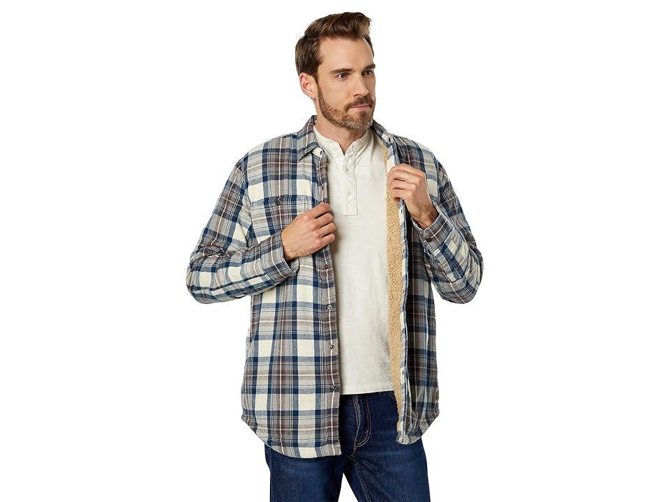 L.L.Bean Sherpa Lined Scotch Plaid Shirt Long Sleeve Regular (Indigo Tartan) Men's Clothing Product Image