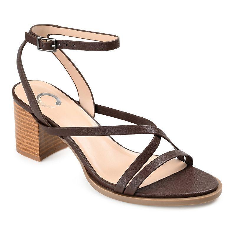 Journee Collection Anikah Womens Dress Sandals Brown Product Image