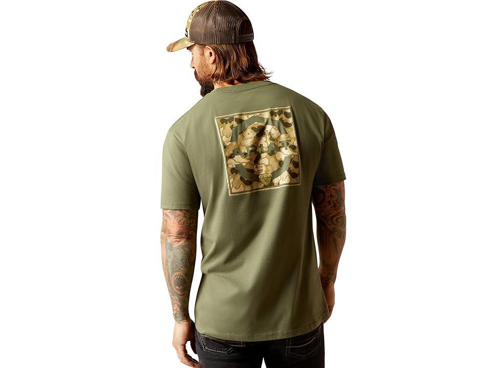 Ariat Duck T-Shirt (Surplus Green) Men's Short Sleeve Knit Product Image