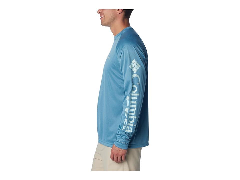 Columbia Terminal Tackle Heather Long Sleeve Shirt (Canyon Heather/Icy Morn Logo) Men's Long Sleeve Pullover Product Image