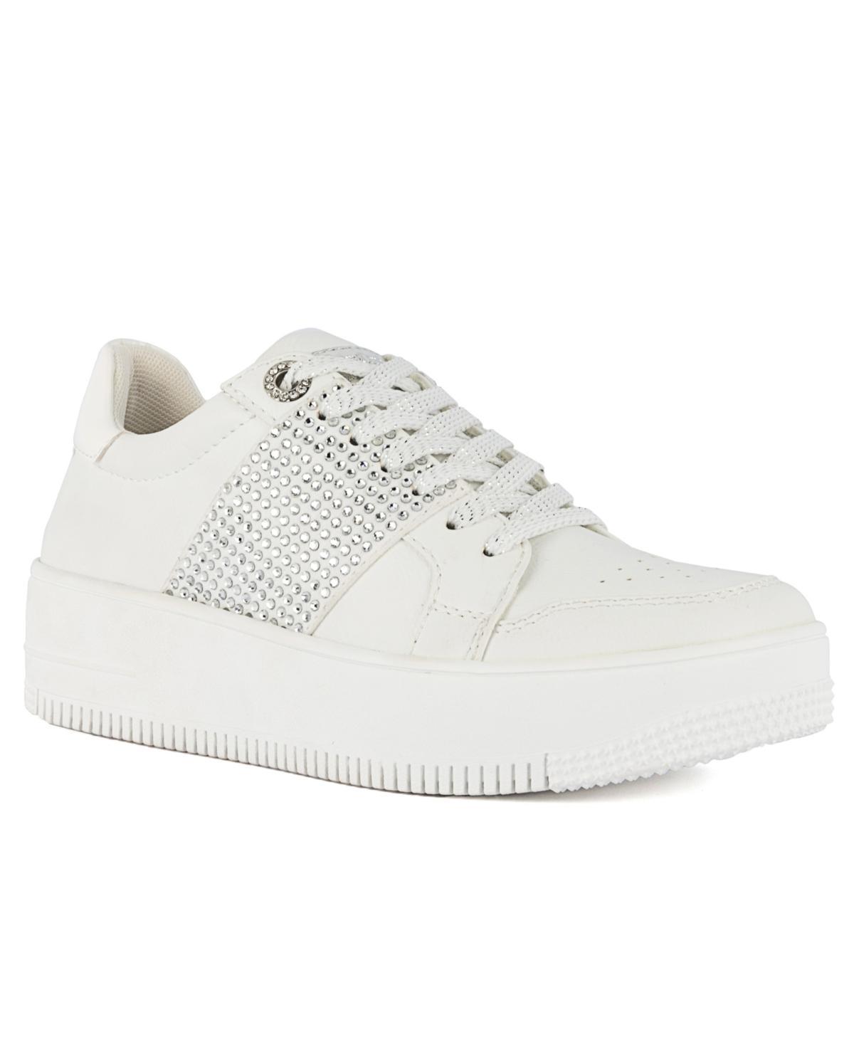 Juicy Couture Deja Womens Casual Rhinestone Sneakers Product Image