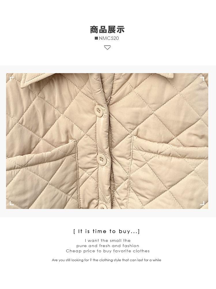 Diamond-Quilted Puffer Jacket Product Image