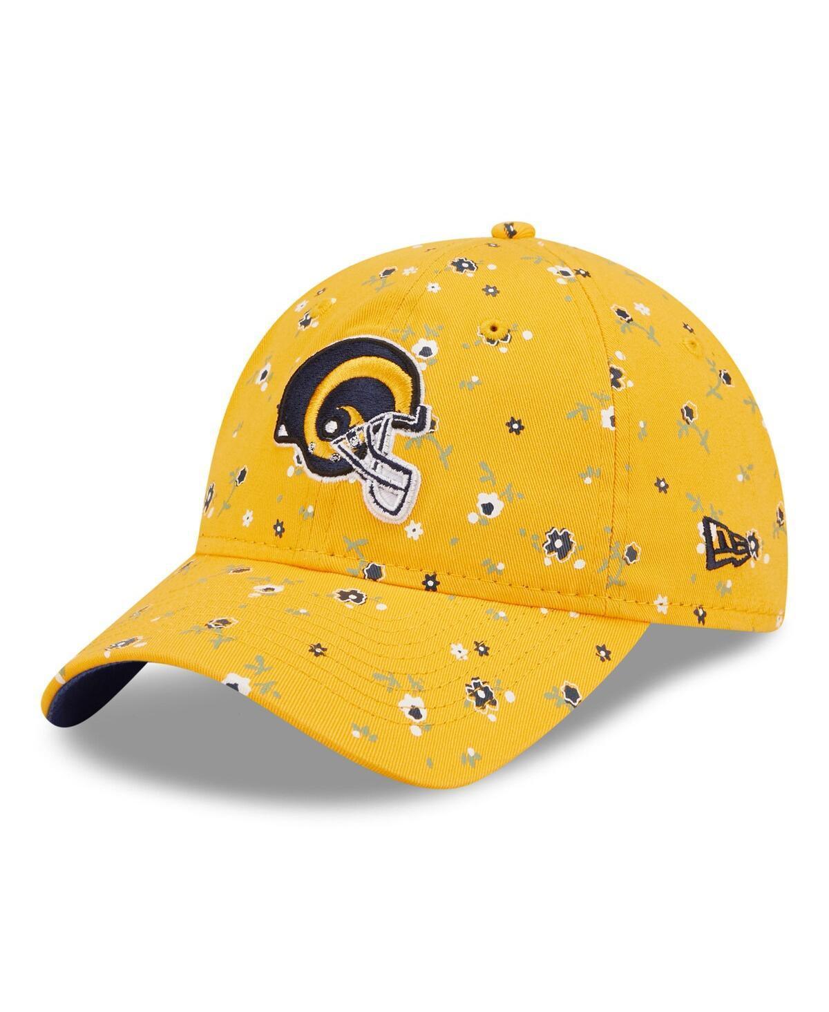 Womens New Era Gold Los Angeles Rams Floral 9TWENTY Adjustable Hat Product Image