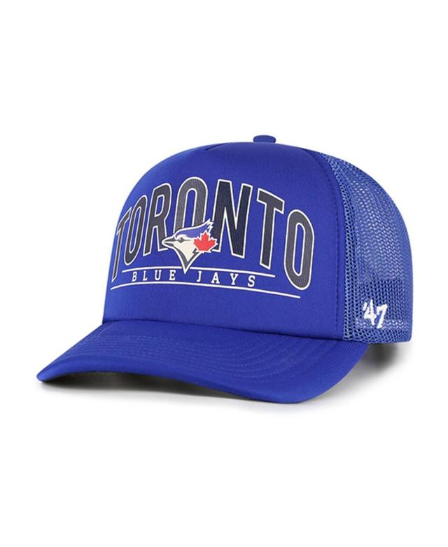 Mens 47 Brand Royal Toronto Blue Jays Backhaul Foam Trucker Snapback Hat Product Image