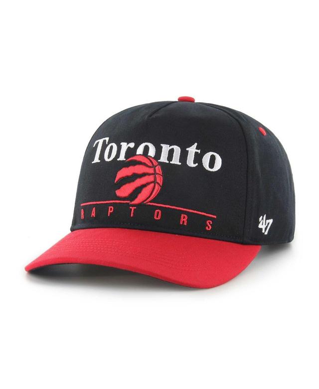 Mens 47 Black/Red Toronto Raptors Super Hitch Adjustable Hat Product Image