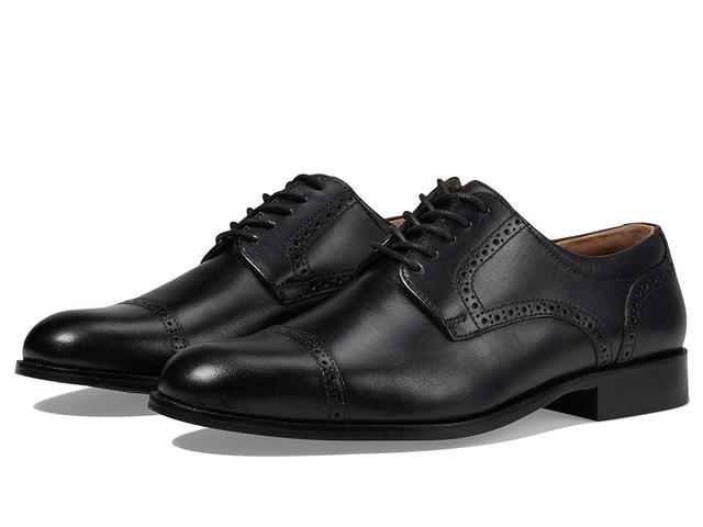 Johnston & Murphy Harmon Cap Toe Full Grain Leather) Men's Lace Up Wing Tip Shoes Product Image