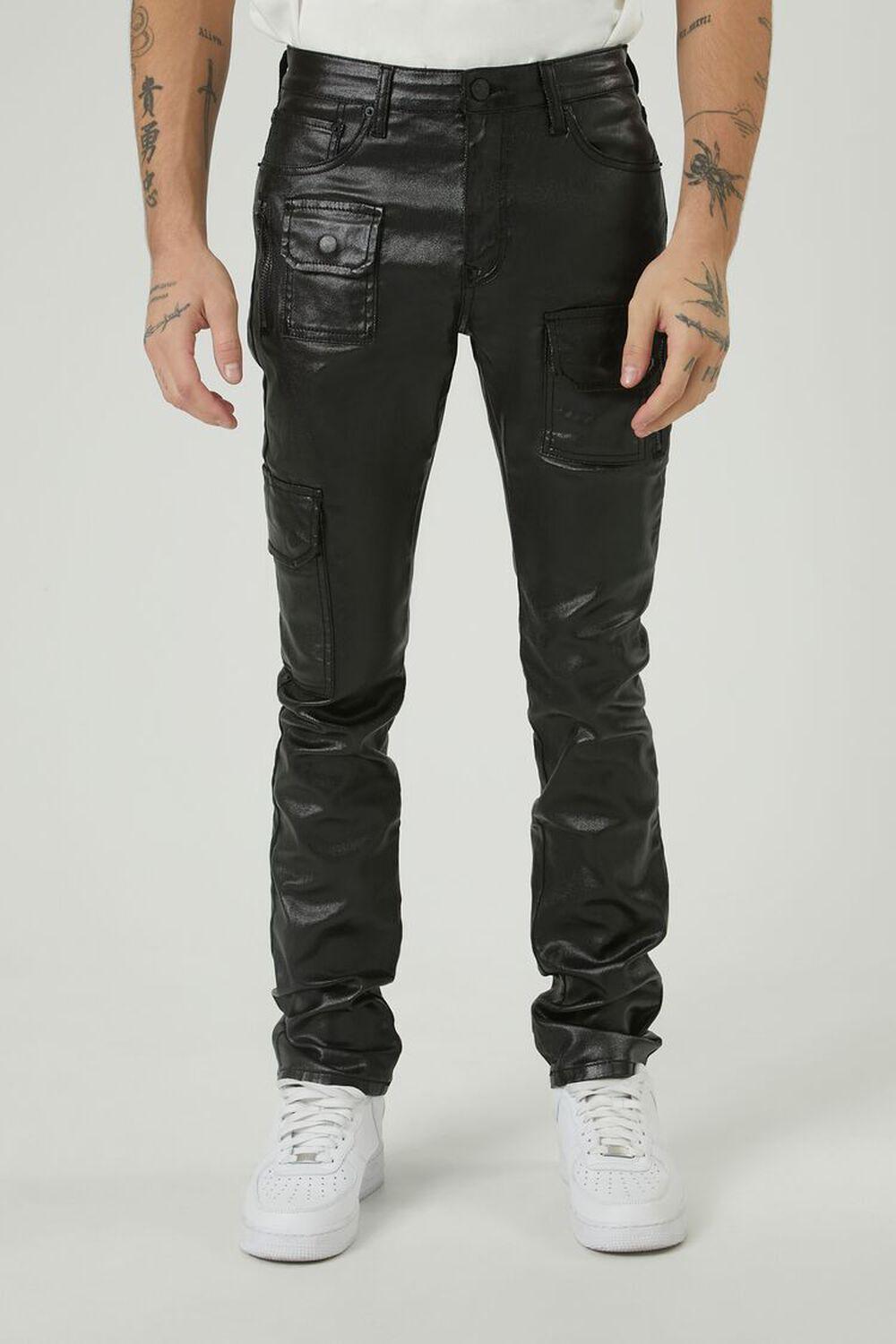 Mid-Rise Cargo Skinny Jeans | Forever 21 Product Image