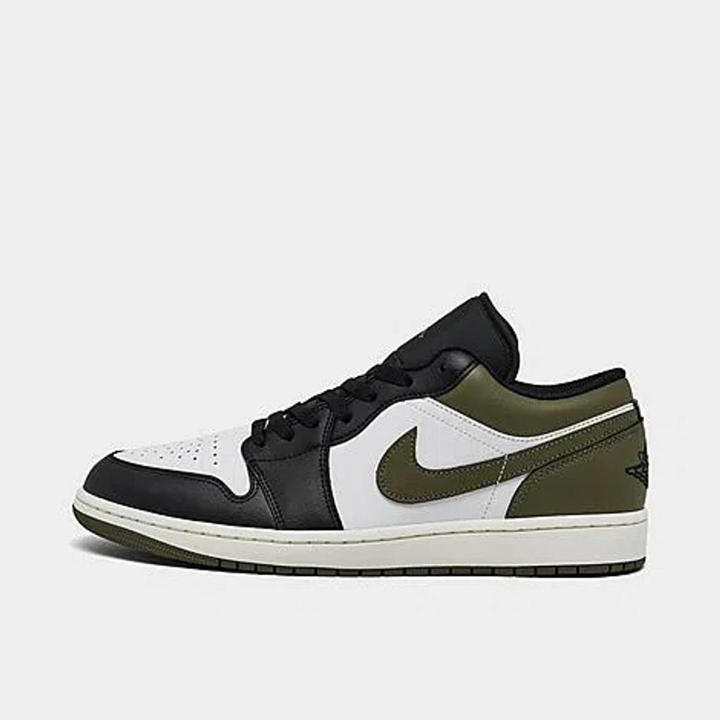 NIKE Air Jordan 1 Low Sneakers Black / Medium Olive In Multi Product Image