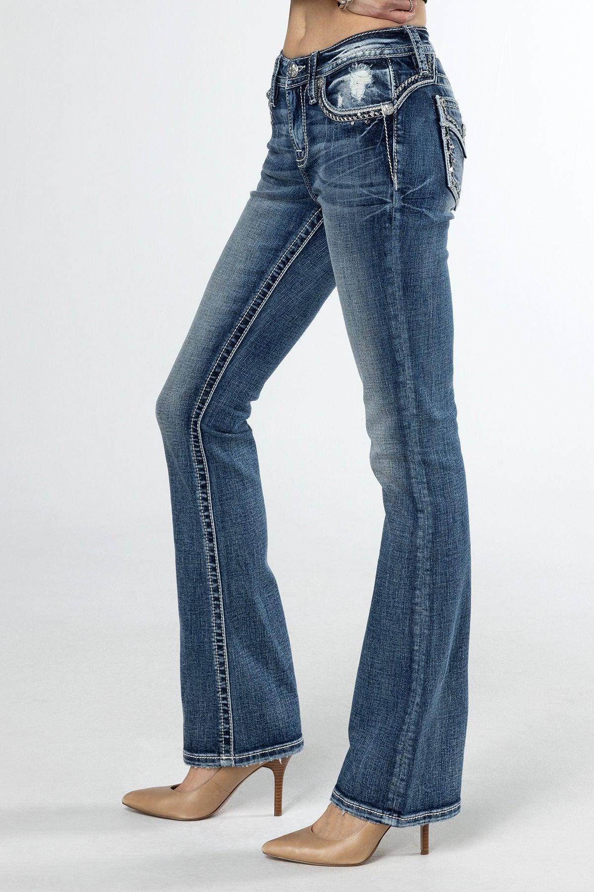 Looped In Sparkle Bootcut Jeans Product Image