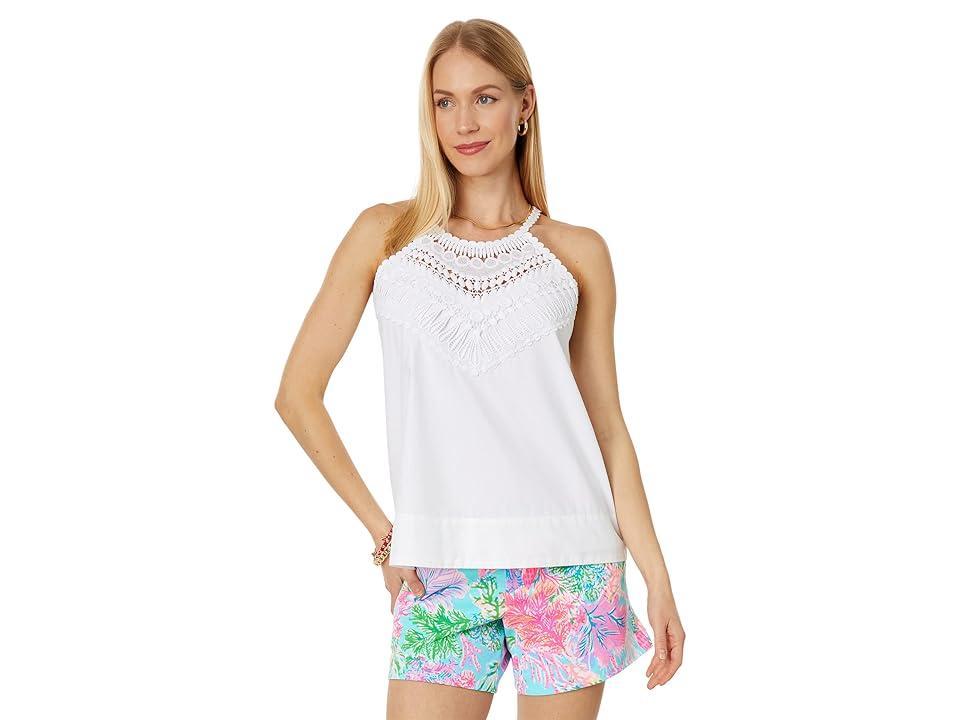 Lilly Pulitzer Britt Cotton Halter Top (Resort ) Women's Clothing Product Image