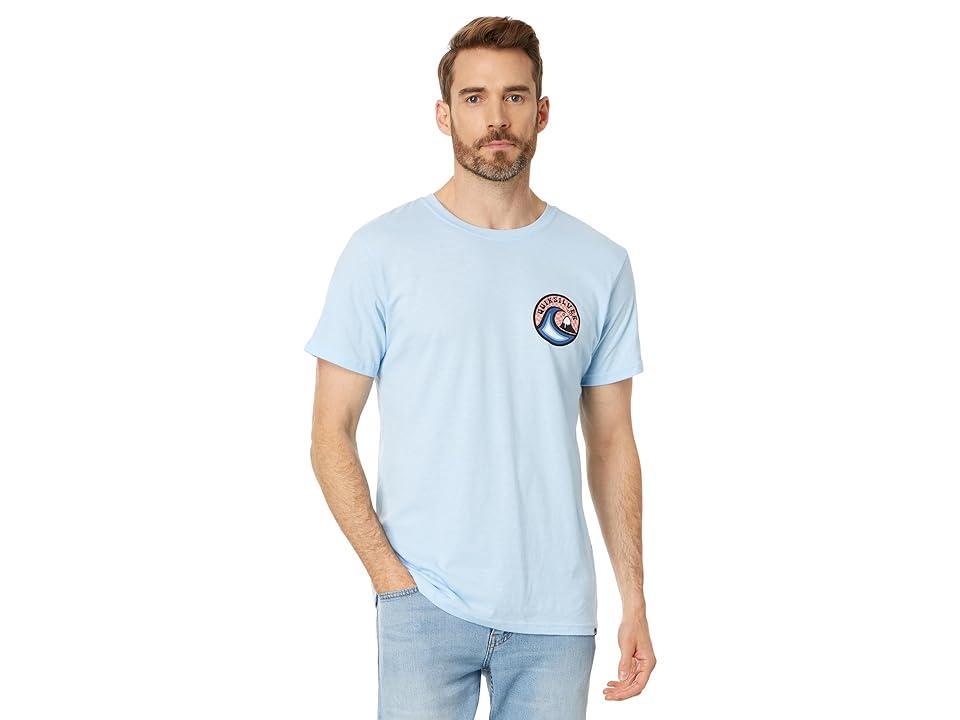 Quiksilver Feelin The Vibe Short Sleeve Tee (Clear Sky Heather) Men's Clothing Product Image